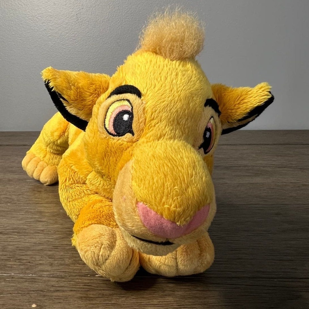 Vintage Walt Disney Parks Simba The Lion King Floppy Plush Stuffed Animal Toy